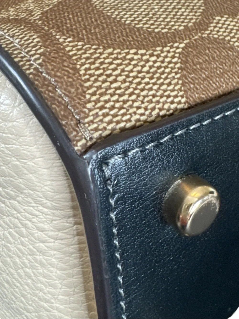 COACH Morgan Top Handle Satchel in Colorblock Signature Canvas